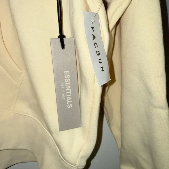 Essentials Cream Pullover Hoodie - Picture 4 of 10